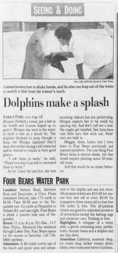 Four Bears Water Park - 1988 Article Pt 2